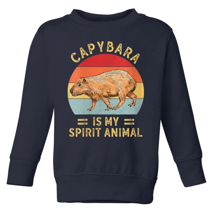 Capybara Is My Spirit Animal Toddler Sweatshirt