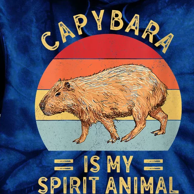 Capybara Is My Spirit Animal Tie Dye Hoodie