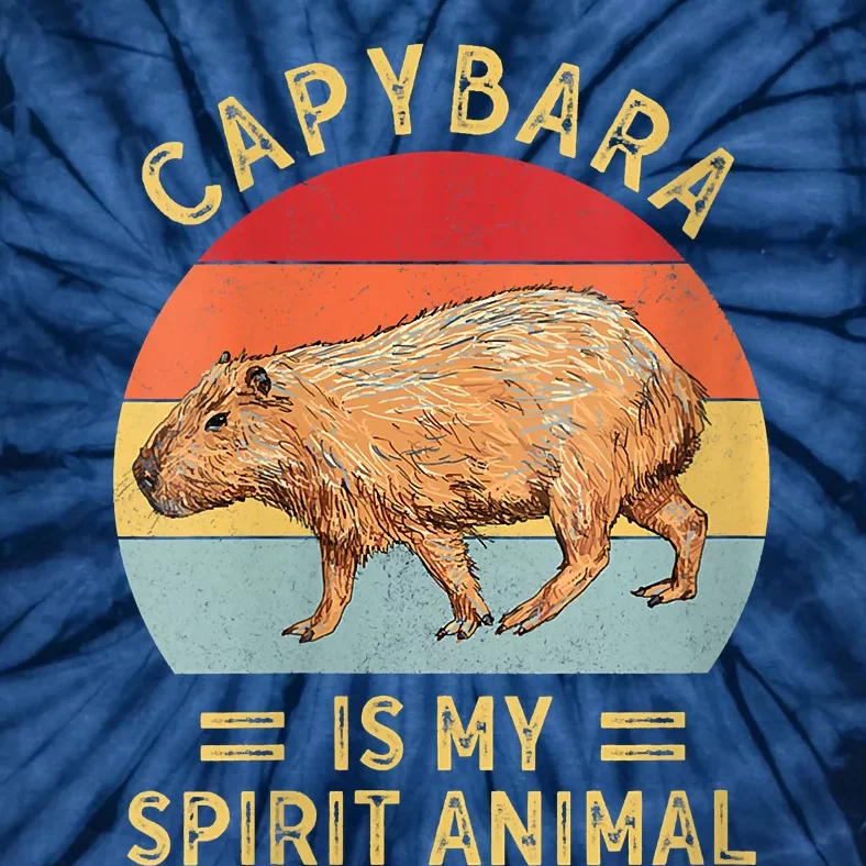 Capybara Is My Spirit Animal Tie-Dye T-Shirt