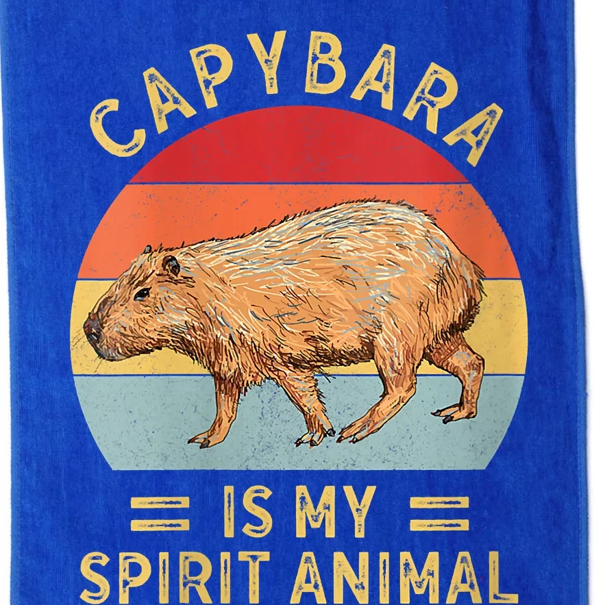 Capybara Is My Spirit Animal Platinum Collection Golf Towel