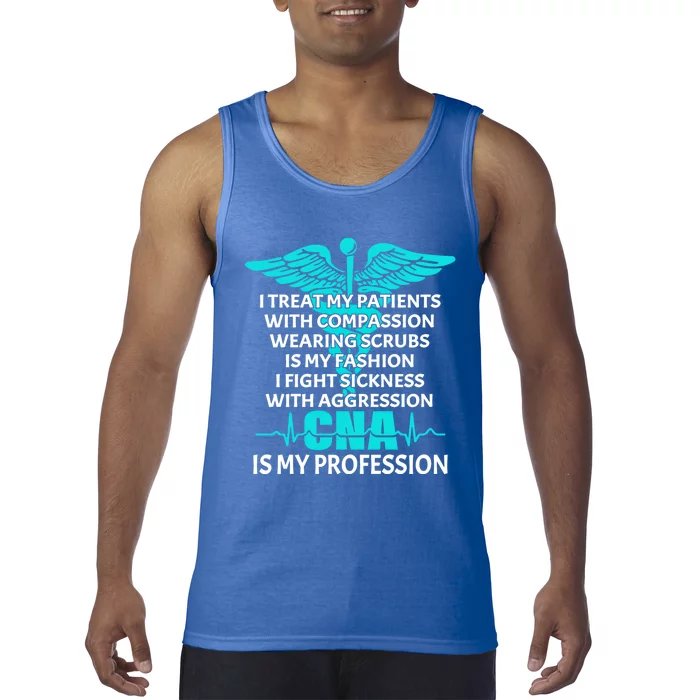 Cna Is My Profession Certified Nursing Assistant Nurse Gift Tank Top