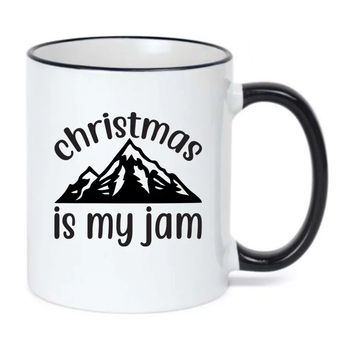 Christmas Is My Jam Black Color Changing Mug