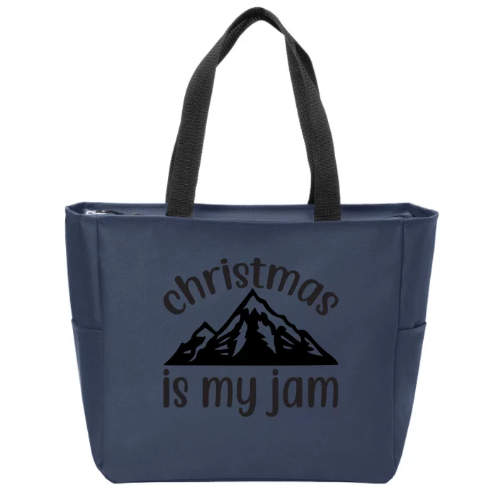 Christmas Is My Jam Zip Tote Bag