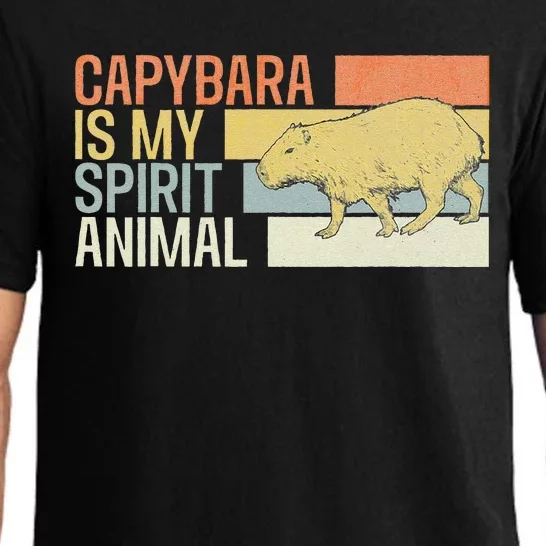 Capybara Is My Spirit Animal. Funny Capybaras Lovers Pajama Set