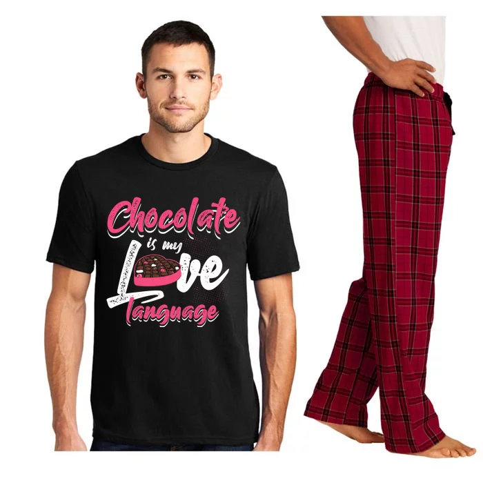 Chocolate Is My Love Language Funny Chocolate Gift Pajama Set