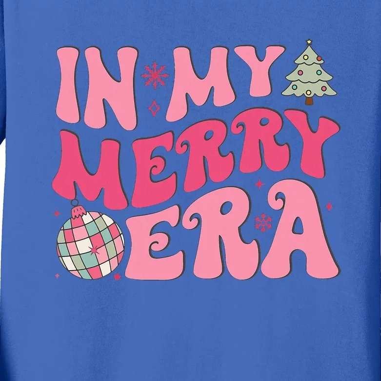 Christmas In My Merry Era Xmas Holiday Christmas Kids Long Sleeve Shirt