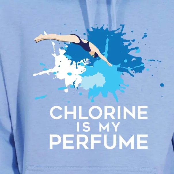 Chlorine Is My Perfume Swimming Great Gift Unisex Surf Hoodie