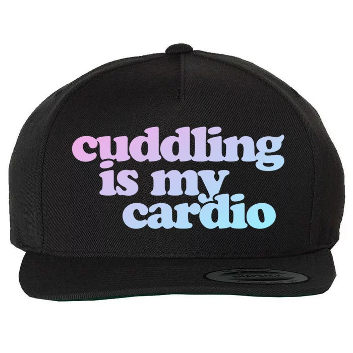 Cuddling Is My Cardio Valentine's Day Cuddling Gift Wool Snapback Cap