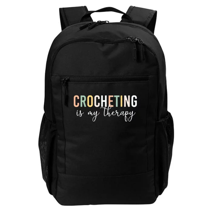 Crocheting Is My Therapy Daily Commute Backpack