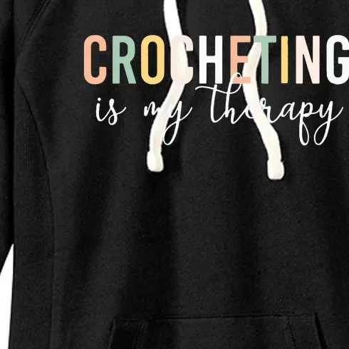 Crocheting Is My Therapy Women's Fleece Hoodie