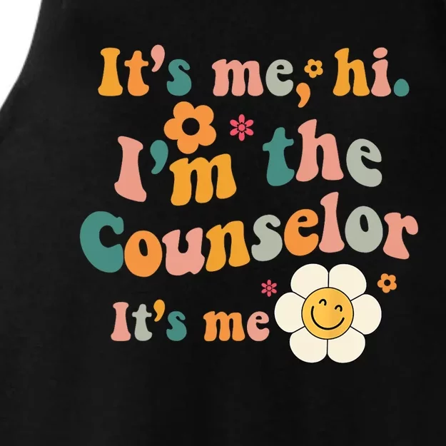 Counselor Its Me Im The Counselor Its Me Funny Groovy Ladies Tri-Blend Wicking Tank