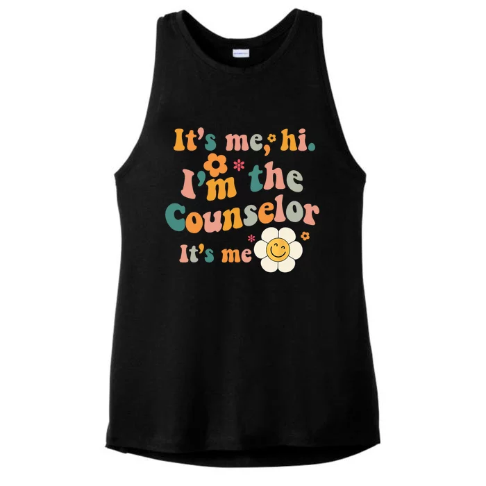 Counselor Its Me Im The Counselor Its Me Funny Groovy Ladies Tri-Blend Wicking Tank