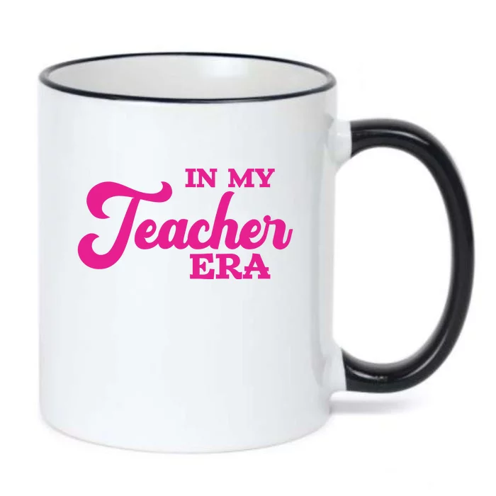 Cute In My Teacher Era School Black Color Changing Mug