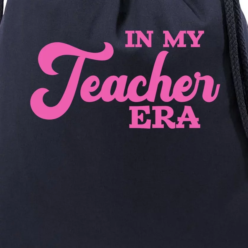 Cute In My Teacher Era School Drawstring Bag