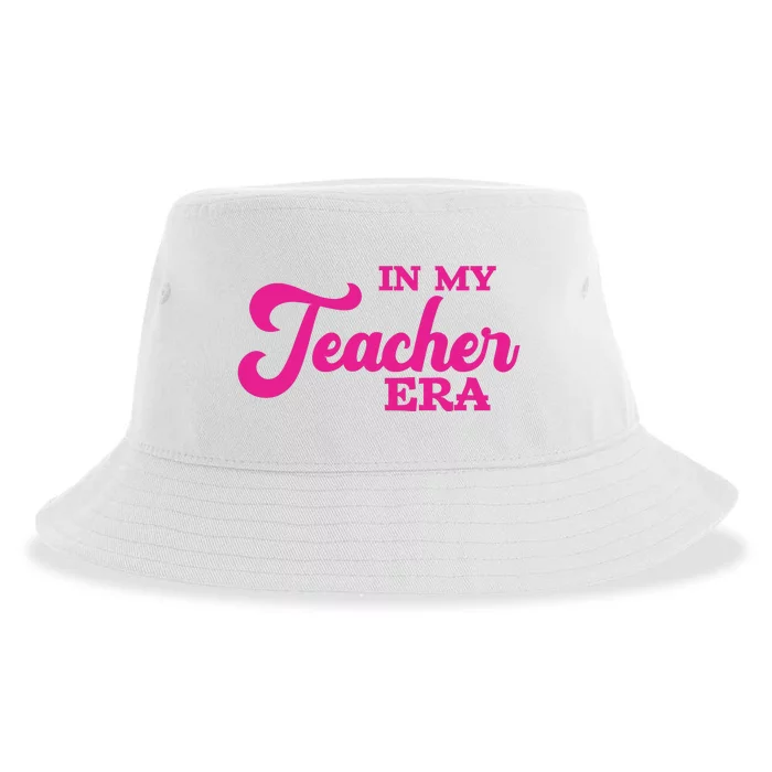 Cute In My Teacher Era School Sustainable Bucket Hat