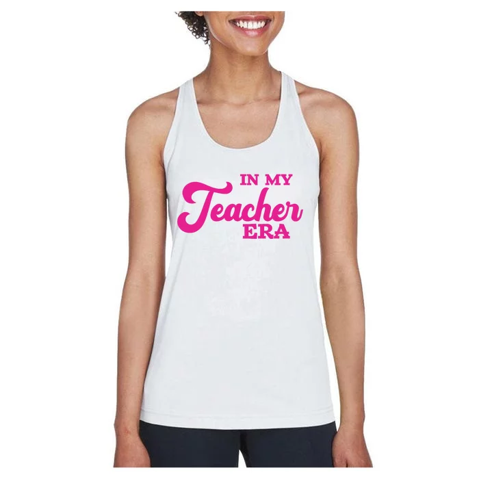 Cute In My Teacher Era School Women's Racerback Tank