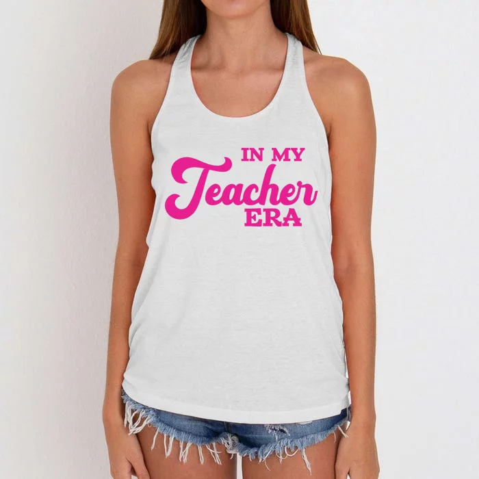 Cute In My Teacher Era School Women's Knotted Racerback Tank