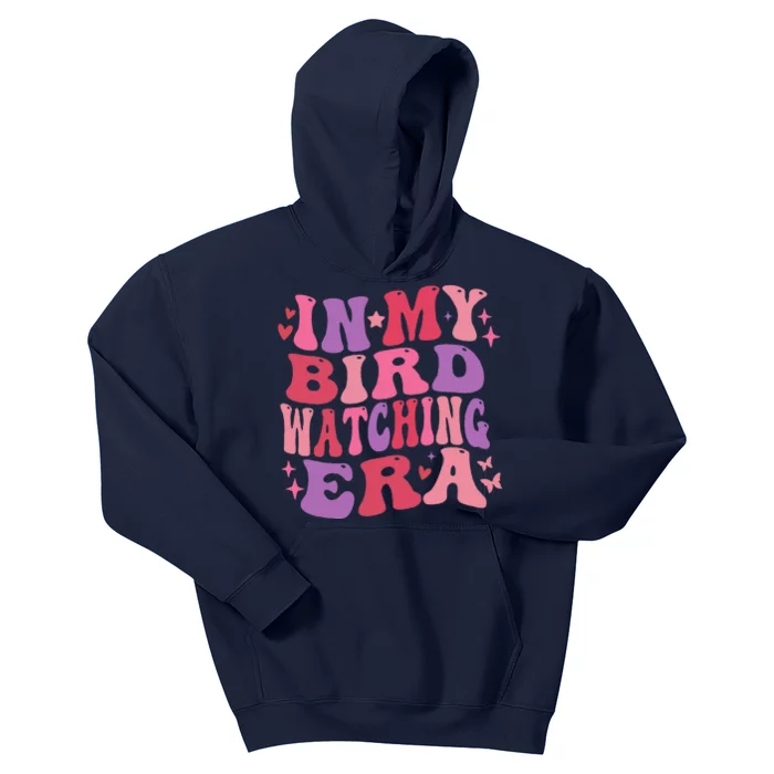 Cute In My Bird Watching Era Funny Birds Lovers Kids Hoodie