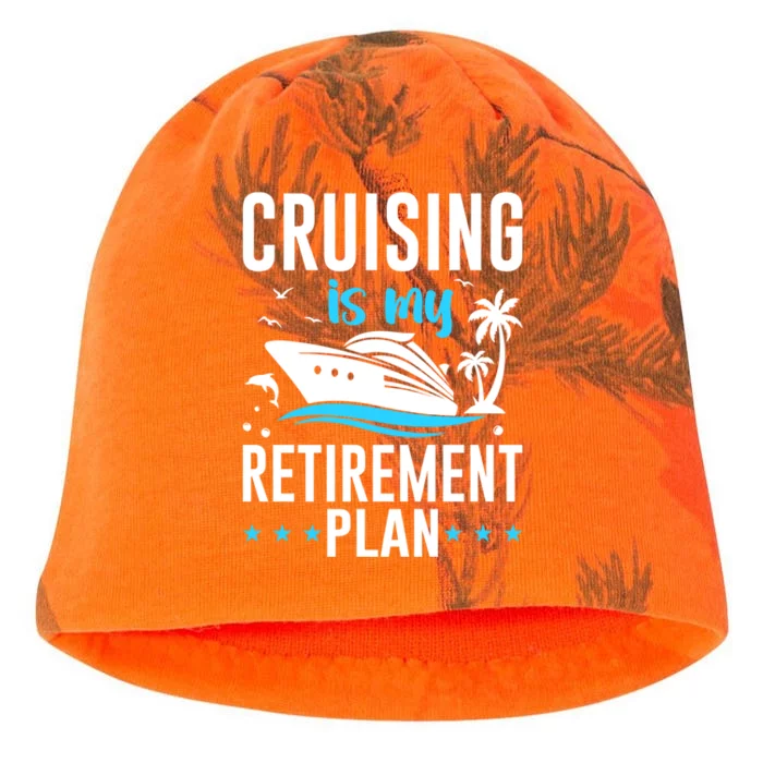 Cruising Is My Retiret Plan Cruise Ship Cruising Cruiser Gift Kati - Camo Knit Beanie