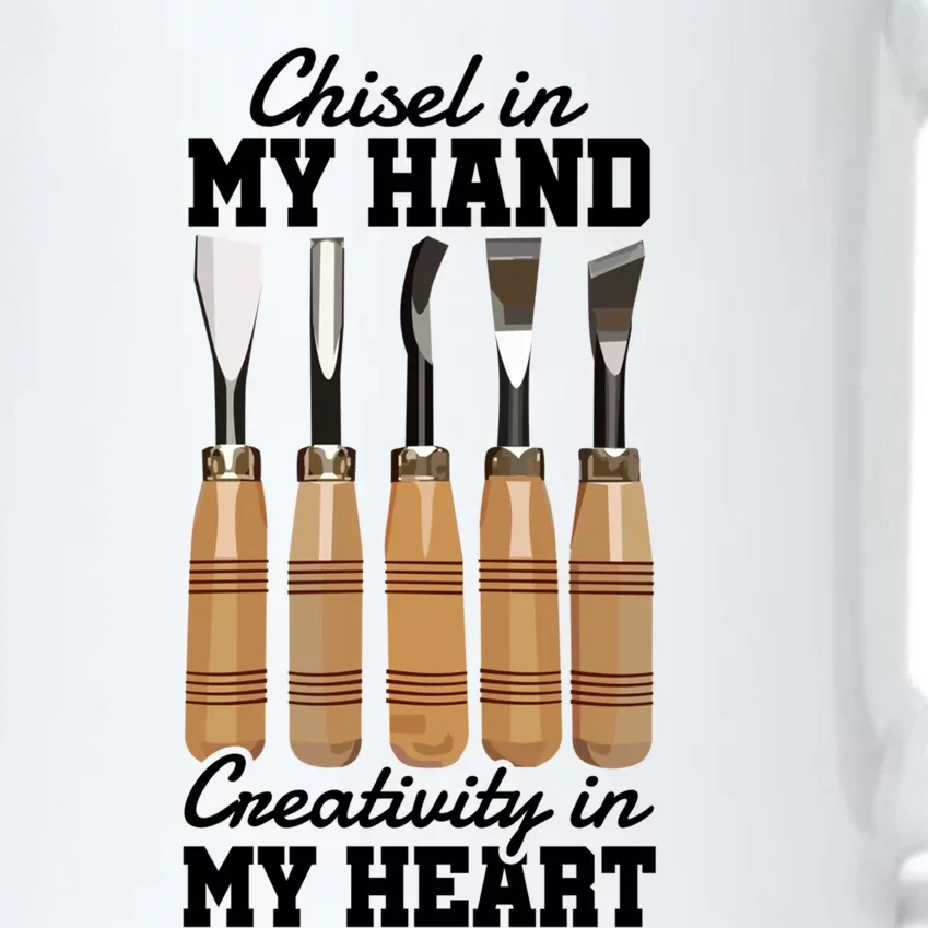 Chisel In My Hand Creativity In My Heart Tool Sculptor Gift Black Color Changing Mug