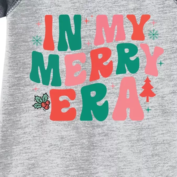 Christmas In My Merry Era Xmas Holiday Christmas Infant Baby Jersey Bodysuit