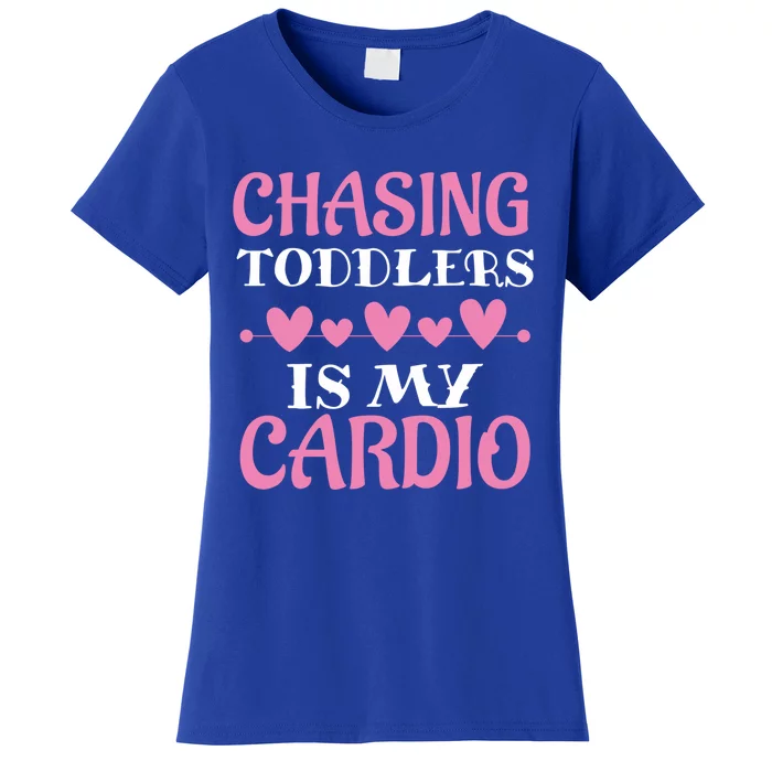 Chasing Is My Cardio Sitters Nanny Gift Women's T-Shirt