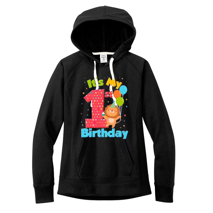 Cute It's My First 1st Birthday Women's Fleece Hoodie