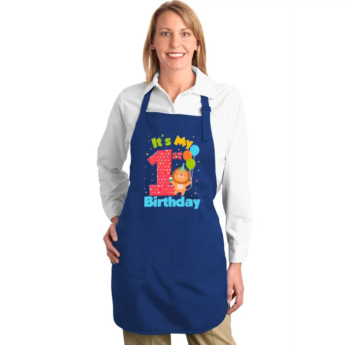 Cute It's My First 1st Birthday Full-Length Apron With Pocket