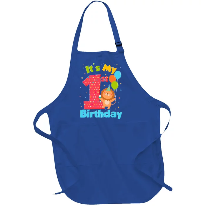 Cute It's My First 1st Birthday Full-Length Apron With Pocket