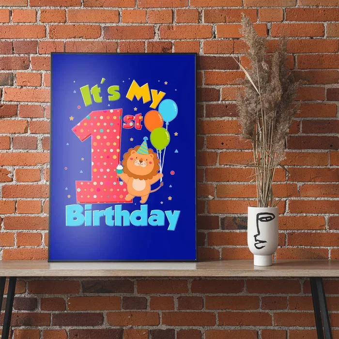 Cute It's My First 1st Birthday Poster