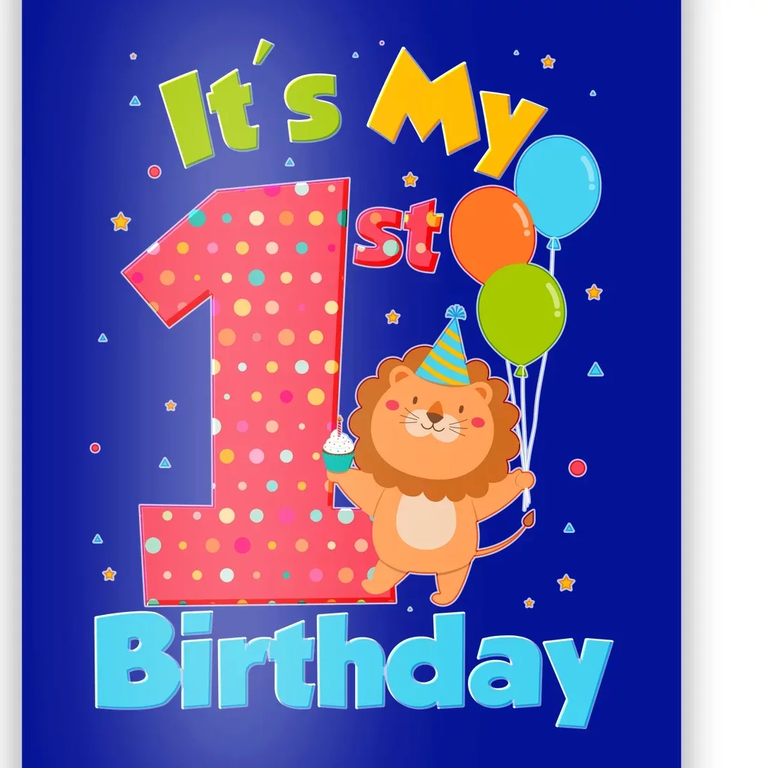 Cute It's My First 1st Birthday Poster