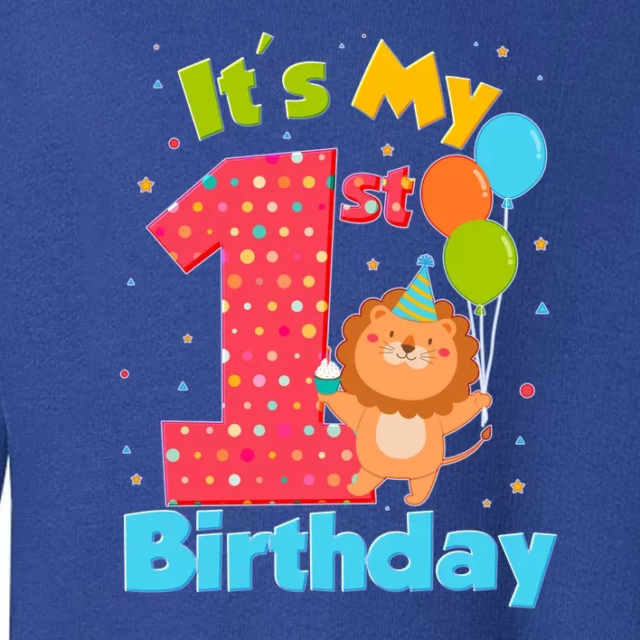 Cute It's My First 1st Birthday Toddler Sweatshirt