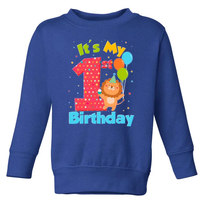 Cute It's My First 1st Birthday Toddler Sweatshirt