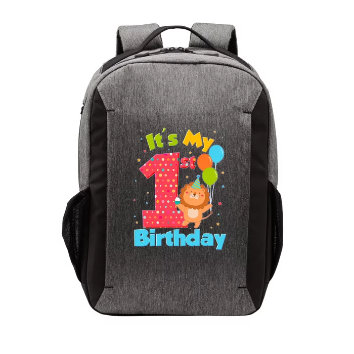 Cute It's My First 1st Birthday Vector Backpack