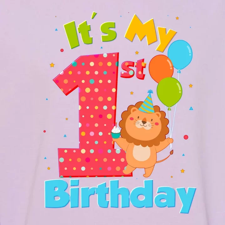 Cute It's My First 1st Birthday Garment-Dyed Sweatshirt