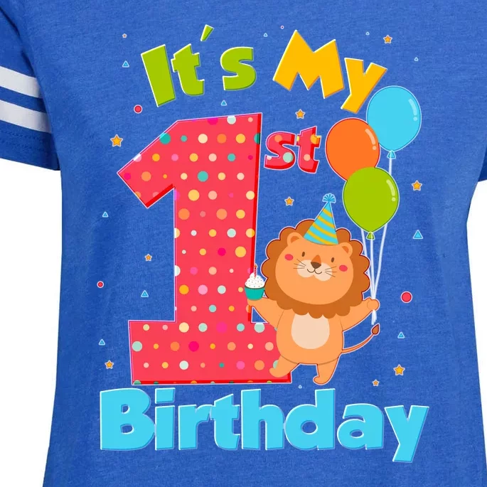 Cute It's My First 1st Birthday Enza Ladies Jersey Football T-Shirt