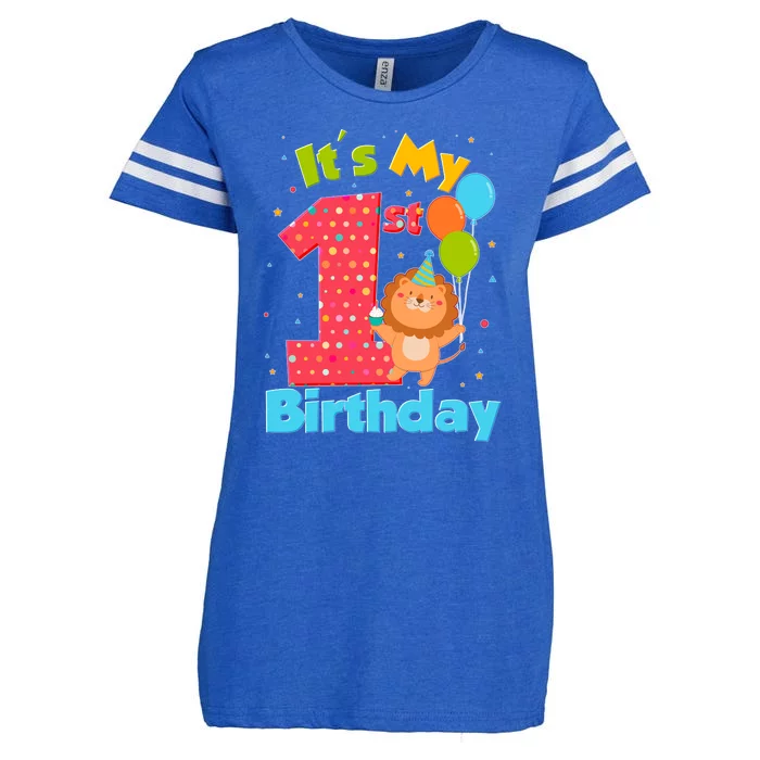 Cute It's My First 1st Birthday Enza Ladies Jersey Football T-Shirt