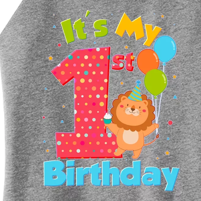 Cute It's My First 1st Birthday Women’s Perfect Tri Rocker Tank