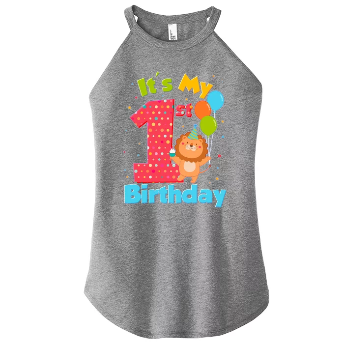 Cute It's My First 1st Birthday Women’s Perfect Tri Rocker Tank