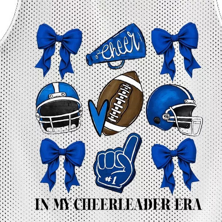 Cheer In My Cheerleader Era Cheer Coquette Football Mesh Reversible Basketball Jersey Tank