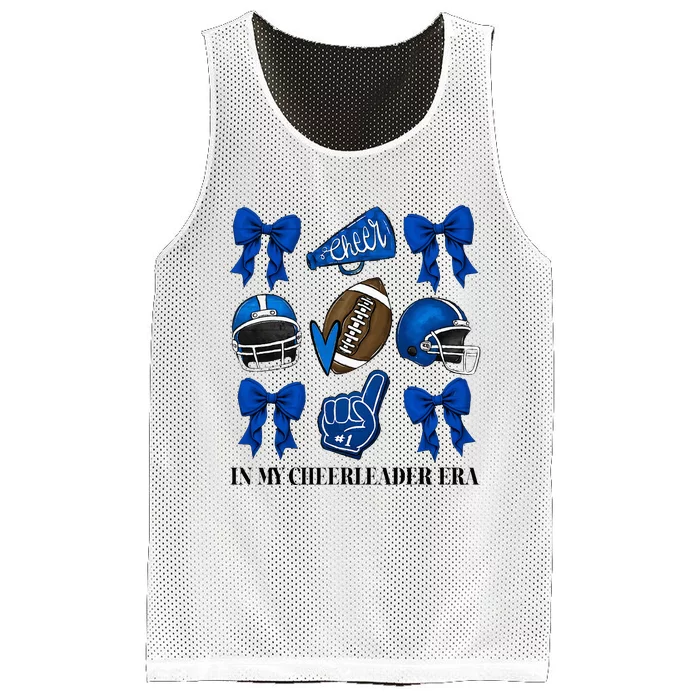 Cheer In My Cheerleader Era Cheer Coquette Football Mesh Reversible Basketball Jersey Tank