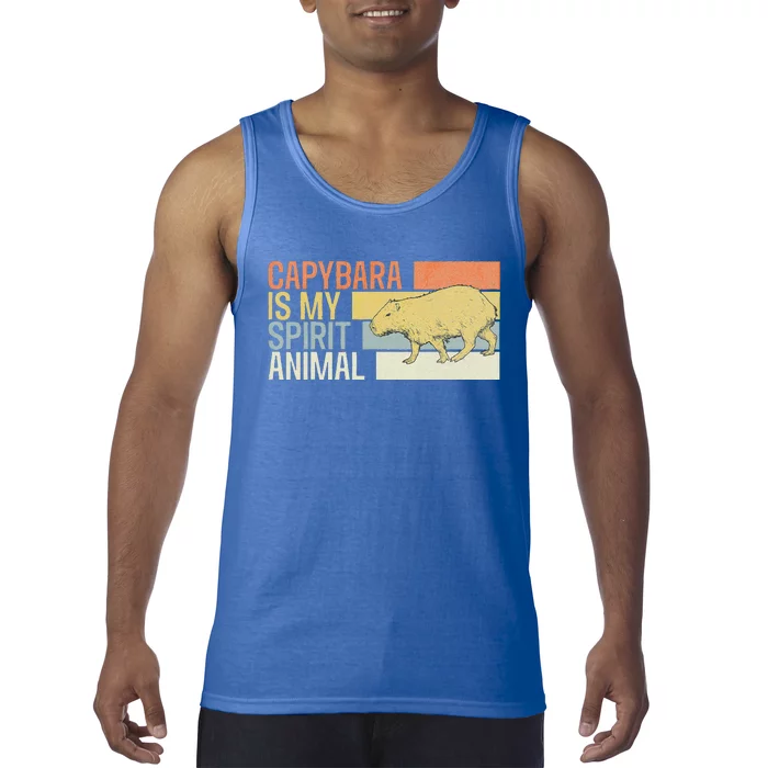 Capybara Is My Spirit Animal. Funny Capybaras Lovers Tank Top