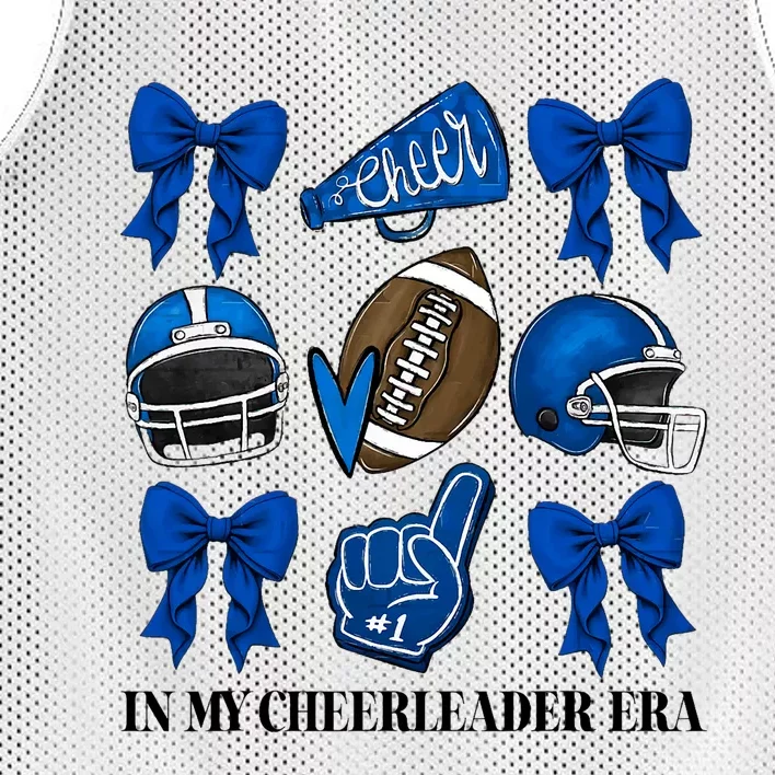 Cheer In My Cheerleader Era Cheer Coquette Football Mesh Reversible Basketball Jersey Tank