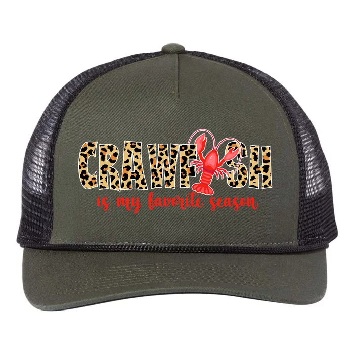 Crawfish Is My Favorite Season Retro Rope Trucker Hat Cap