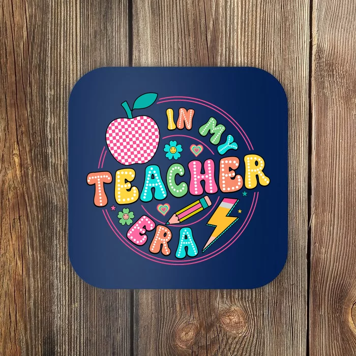 Cute In My Teacher Era School Favorite Teacher Gift Coaster