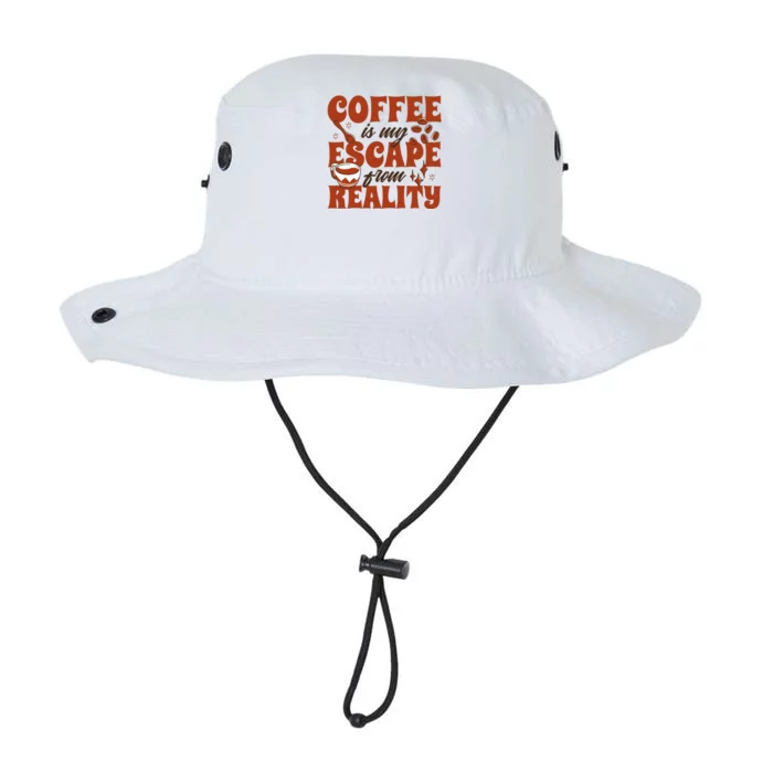 Coffee Is My Escape From Reality Caffeine Lover Legacy Cool Fit Booney Bucket Hat