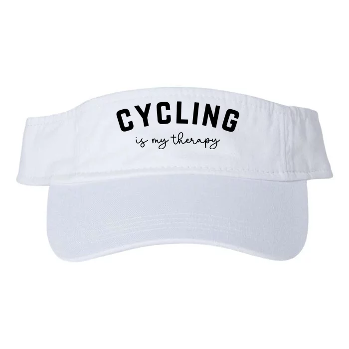 Cycling Is My Therapy Valucap Bio-Washed Visor