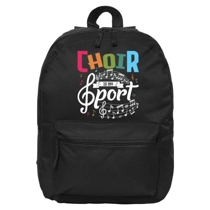 Choir Is My Sport Funny Choir Singer Singing Lover 16 in Basic Backpack