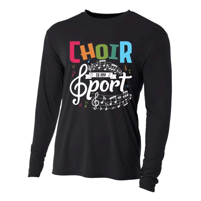 Choir Is My Sport Funny Choir Singer Singing Lover Cooling Performance Long Sleeve Crew