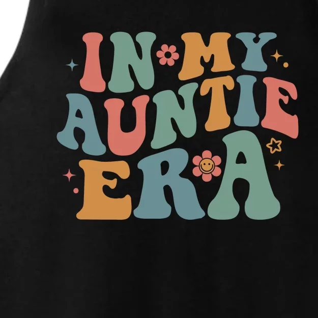 Cute In My Auntie Era Fun Aunt Ladies Tri-Blend Wicking Tank